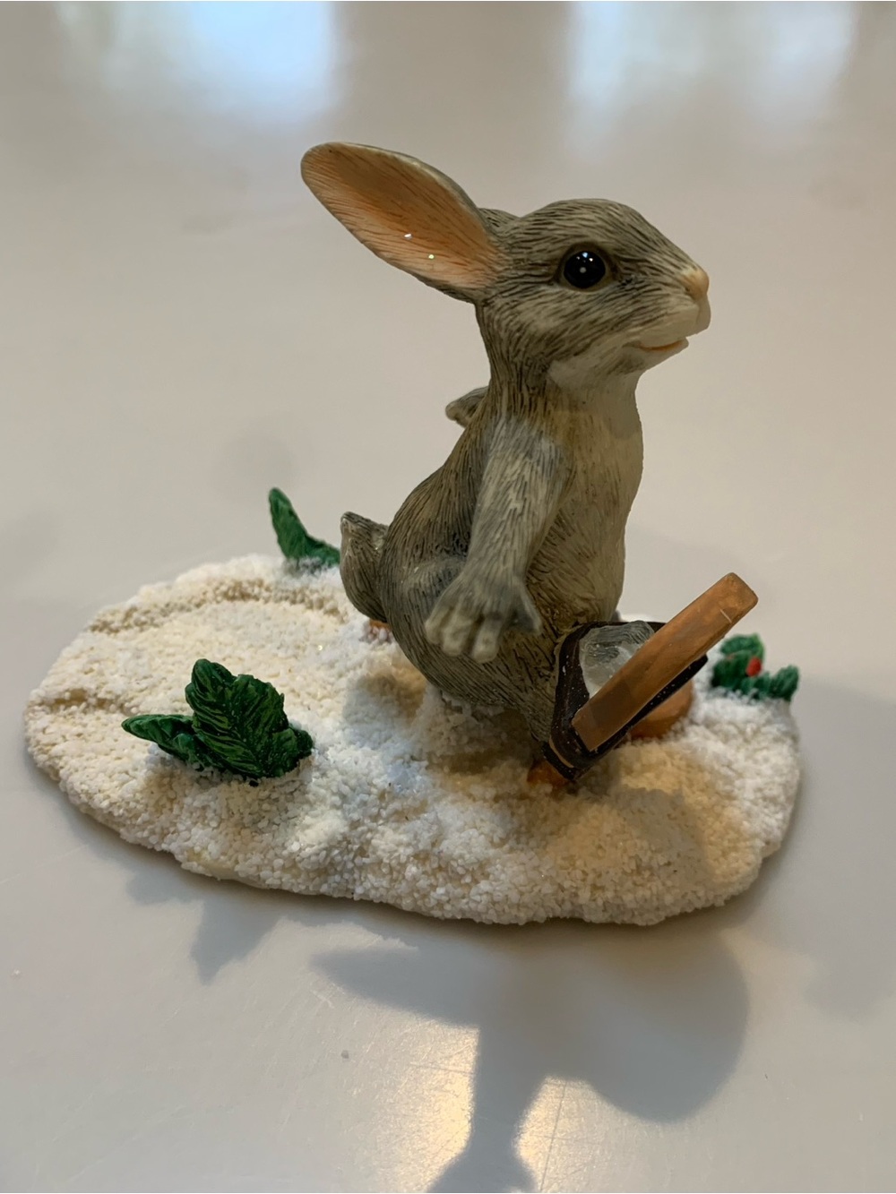 Charming Tails “Binkey” Snow Shoeing Rabbit Figurine